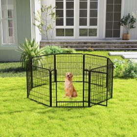 Pet Playpen, Pet Dog Fence Playground, Camping, 32" High, Heavy Duty for Small Dogs/Puppies, 8 Panel.