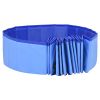 Foldable Dog Swimming Pool Blue 78.7"x11.8" PVC