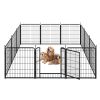 Pet Playpen, Pet Dog Fence Playground, Camping, 32" High, Heavy Duty for Small Dogs/Puppies, 12 Panel.