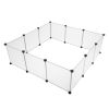 Pet Playpen, Portable Large Plastic Yard Fence Small Animals, Puppy Kennel Crate Fence Tent RT