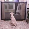 Pet Dog Gate Network Fence Stairs Folding Breathable Mesh Enclosure Dog Fence Child Safety Barrier Pet Playpen Articles