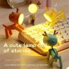 Mini Cute Animal Pet Dogs Deer Designer Led Night Light Table Lamp Kids Toys Gift For Birthday/Easter/Boy/Girlfriends